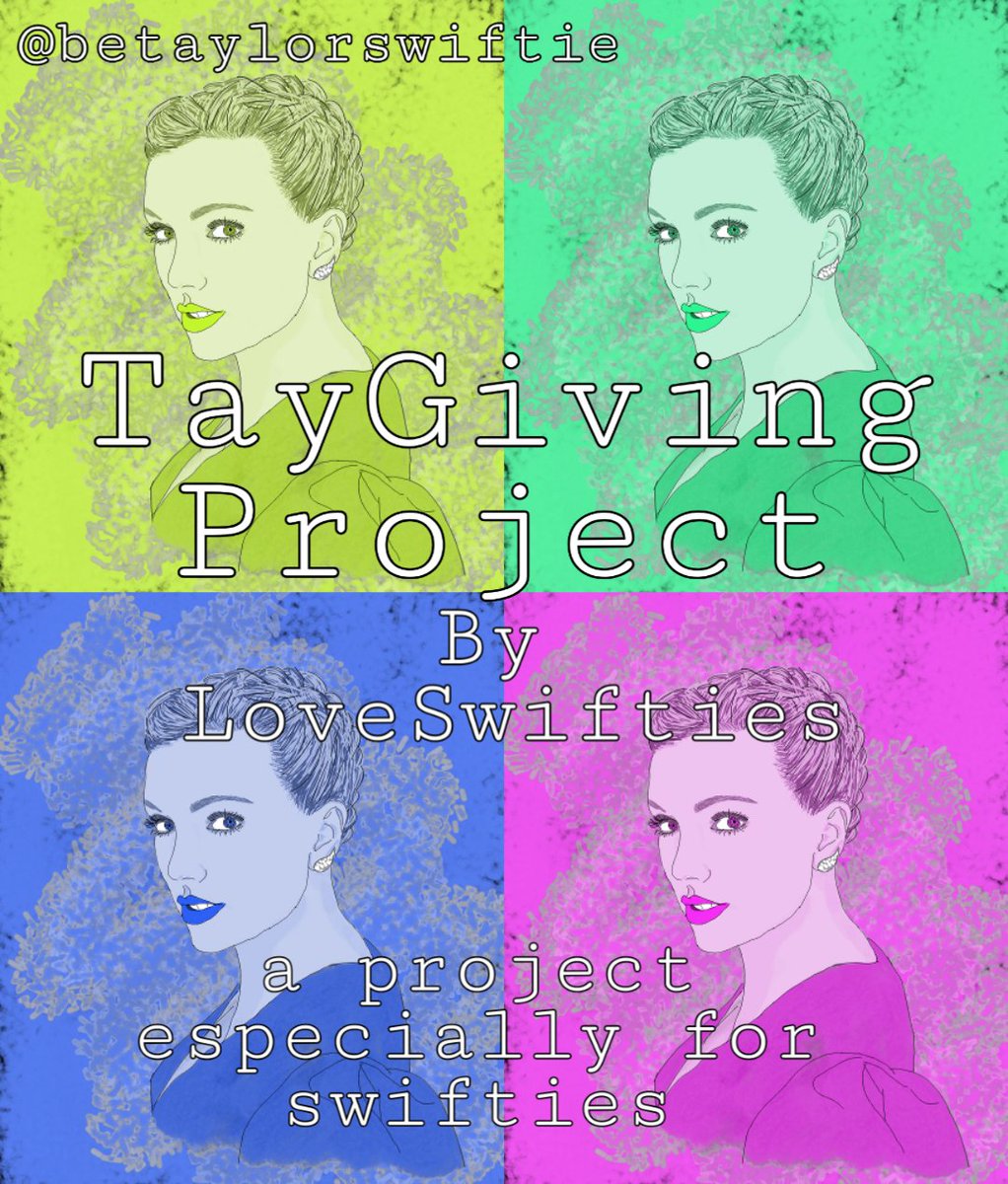 beTaylorSwiftie's tweet photo. A special project only for swifties so don't miss it. #taygivingproject #loveswifties @taylorswift13 @LoveSwifties_TS @taylornation13 https://t.co/kDLKj6JUUO