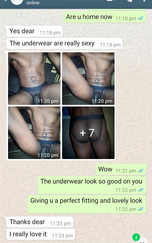 JamesTyrrell10's tweet photo. When your customer is so excited with their other and send you pictures.  Thank you so much for your patronage.  We really appreciate you alot. And thanks for the referrals as well. We are grateful  #JayUnderwear #sexyunderwear #Holidaycollections https://t.co/Co4WYeJtbw