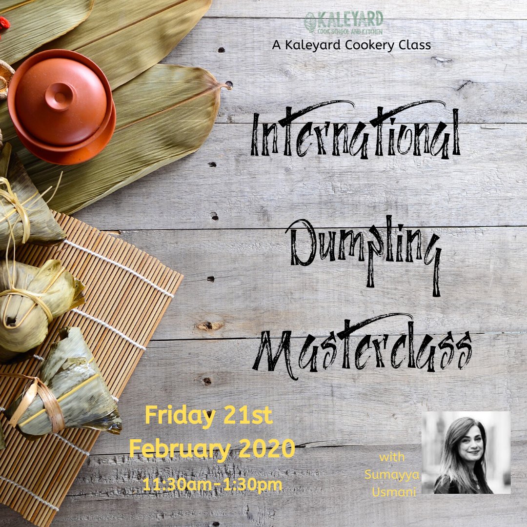 *New Class*
This February learn to make a variety of dumplings from across the globe - the Chinese wonton, central Asian manti, Georgian khinkali and Tibetian momos - using seasonal spring vegetables.
With founder and head cook <a href="/SumayyaUsmani/">Sumayya Usmani</a> 

#glasgowcookschool #cookeryclasses