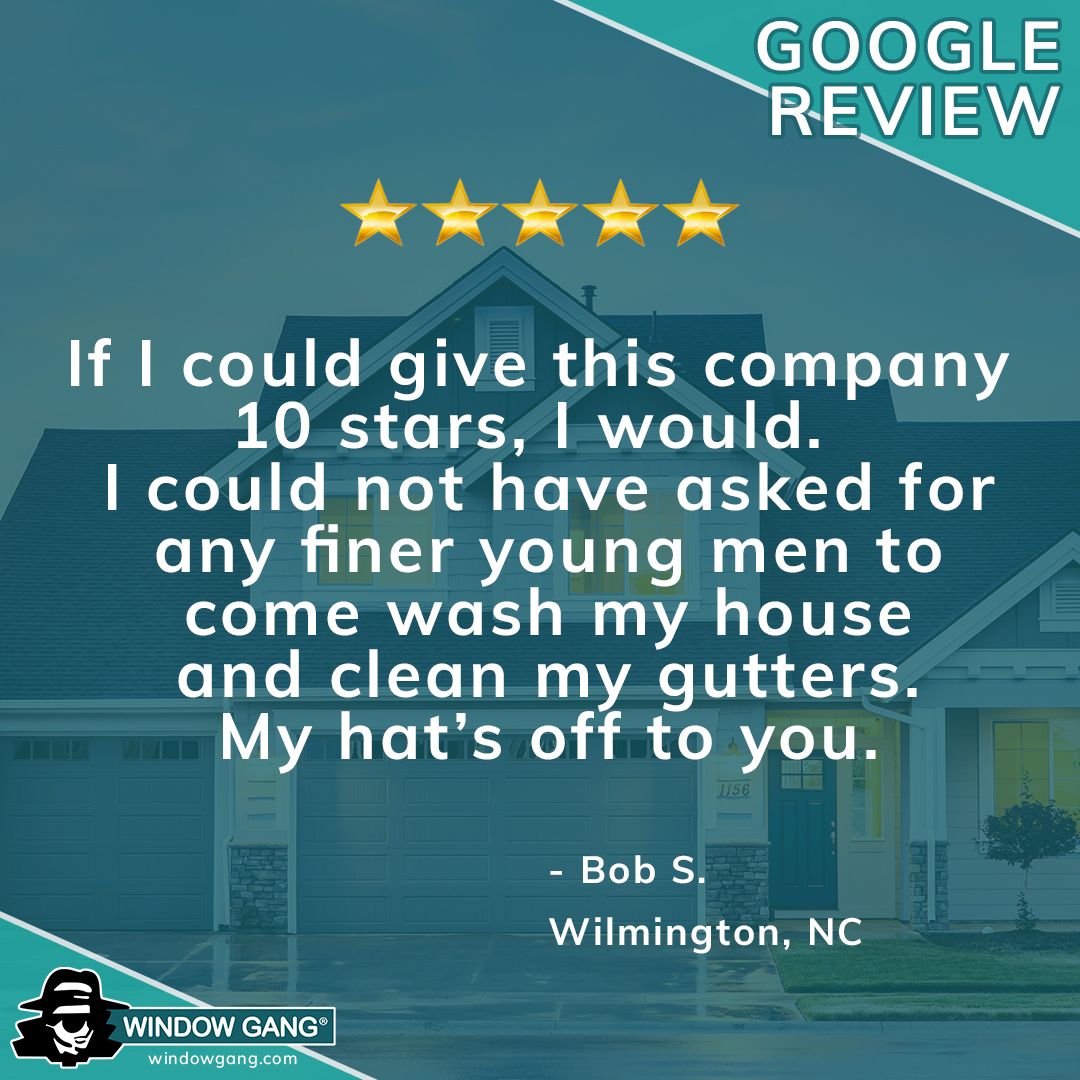 Reviews like this make our day! We pride ourselves on showing up on time, working hard, and going above and beyond. From the bottom of our hearts, we thank you!
---
#WindowGang #servicebeyondyourexpectations #chimneysweeping #windowcleaners #exteriorcleaning #guttercleaning