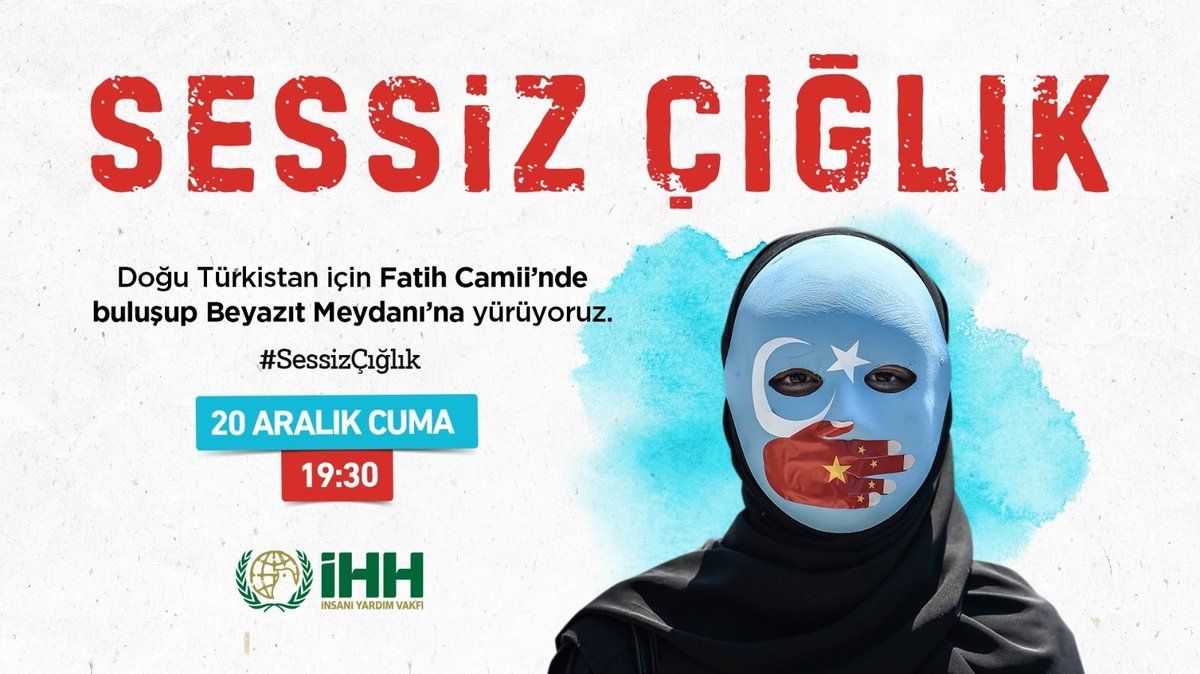 ihsanhocaresmi's tweet photo. İfamda okuyan DOĞU TÜRKİSTANlı bir kardeşime bugün ninesinin zindanda vefat ettiği haberi ulaştı.Çin,ailesinde erkek bırakmadığı bu mazlum kadını,evine Çinli erkek sokmadığından hapse atmıştı.MÜSLÜMANLAR!Bu yürüyüşe katılarak TÜRKİSTAN'IN yanında olduğunuzu gösterin
#SessizCığlık https://t.co/pRH8cO5jGz