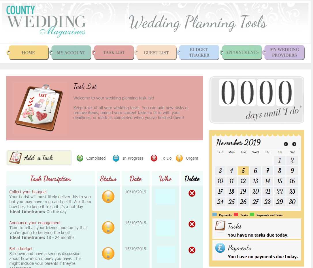 Make sure your #weddingday goes to plan with our free online #Wedding Planning Tool!
Everything you need to plan your perfect wedding: county.wedding/planning/index…

#sussex #tonbridgewells #eastbourne #crawley #hastings #weddedbliss #weddingstyle #weddingfun #easyweddings