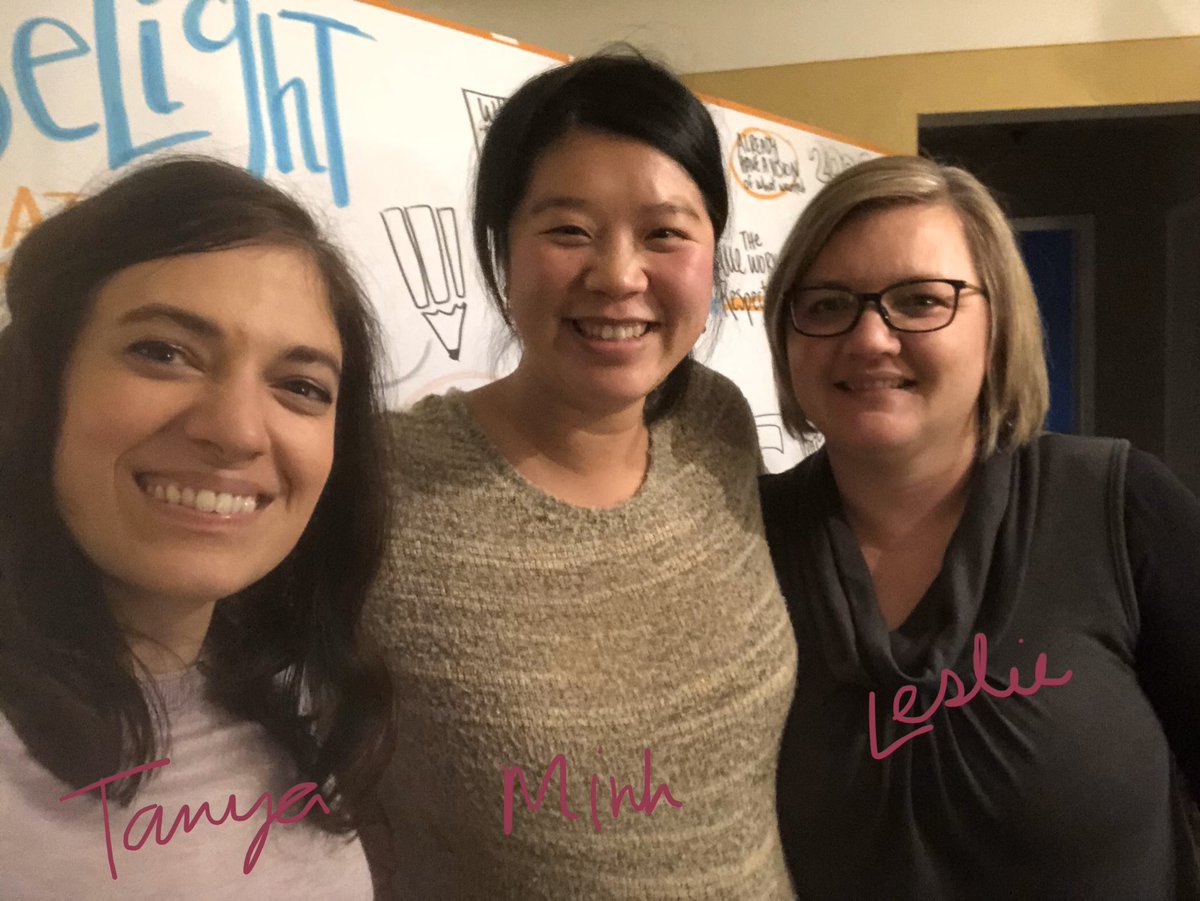 thefuselight's tweet photo. Fuselight’s core team (Tanya, Minh, Leslie) gathered this week for strategic planning. It’s our annual process to assess short &amp; long goals, reflect on vision &amp; values, &amp; our roles. Made all the more enjoyable with holiday cookies and a gift exchange!#graphicrecordingcompany https://t.co/qFrVx9Tvnm