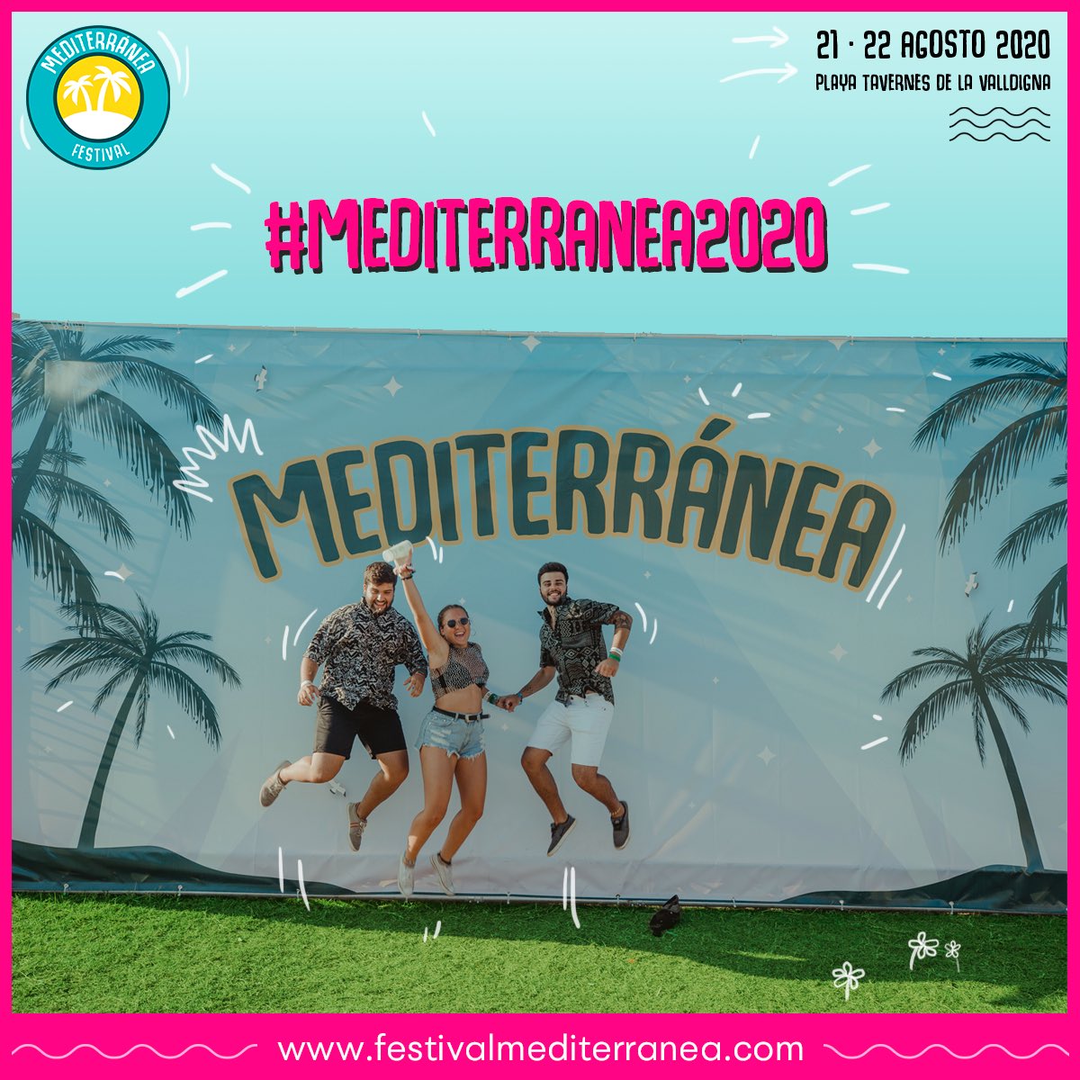 Vibra, siente y disfruta con tus amigos en el #Mediterránea2020.
🌴.
•
Con @fangoriaoficial, @danifdezmusic, @soyrayden y muchos más por confirmar!