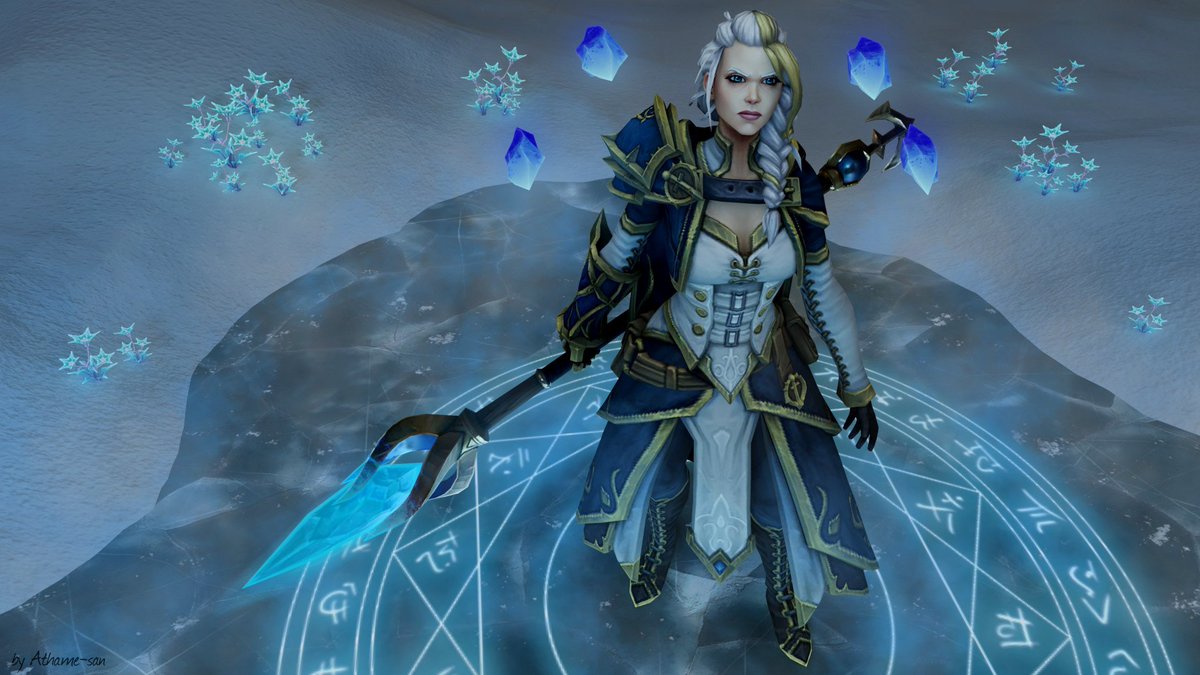 athame_san's tweet photo. Fire &amp; Ice

#Jaina #JainaProudmoore #wow #WorldOfWarcraft https://t.co/zuzmLGdPRG