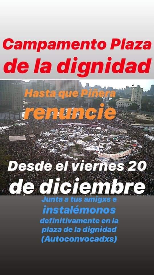 Antullanka's tweet photo. Regresaremos a los espacios públicos a instalarnos! La clase política no puede ignorar la vos de la gente!
#Millabur #PlazaDeLaDignidad #PineraDictador #ChileDesperto https://t.co/qkMg6Jek6u