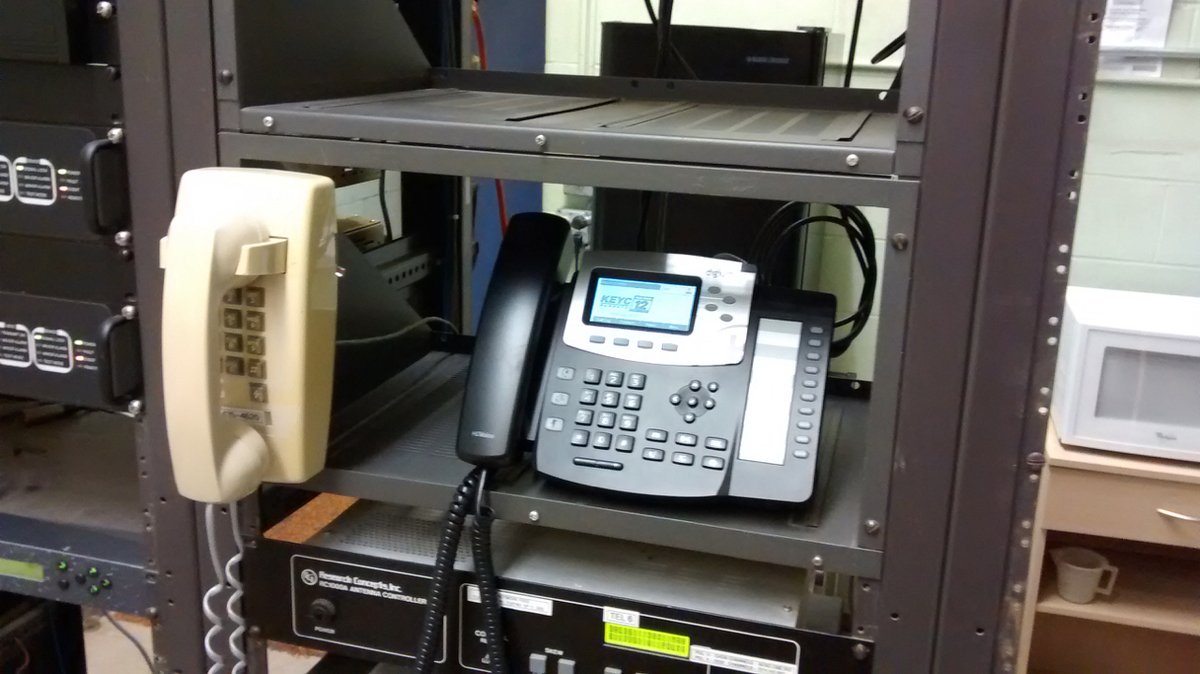 keyctech's tweet photo. IP phone system. Based on Asterisk, and customized to the hilt. Our “solve a math problem or we won’t complete your call” hack still gets rave reviews from callers on a daily basis. #keyctech12things https://t.co/FHfgLIck1m
