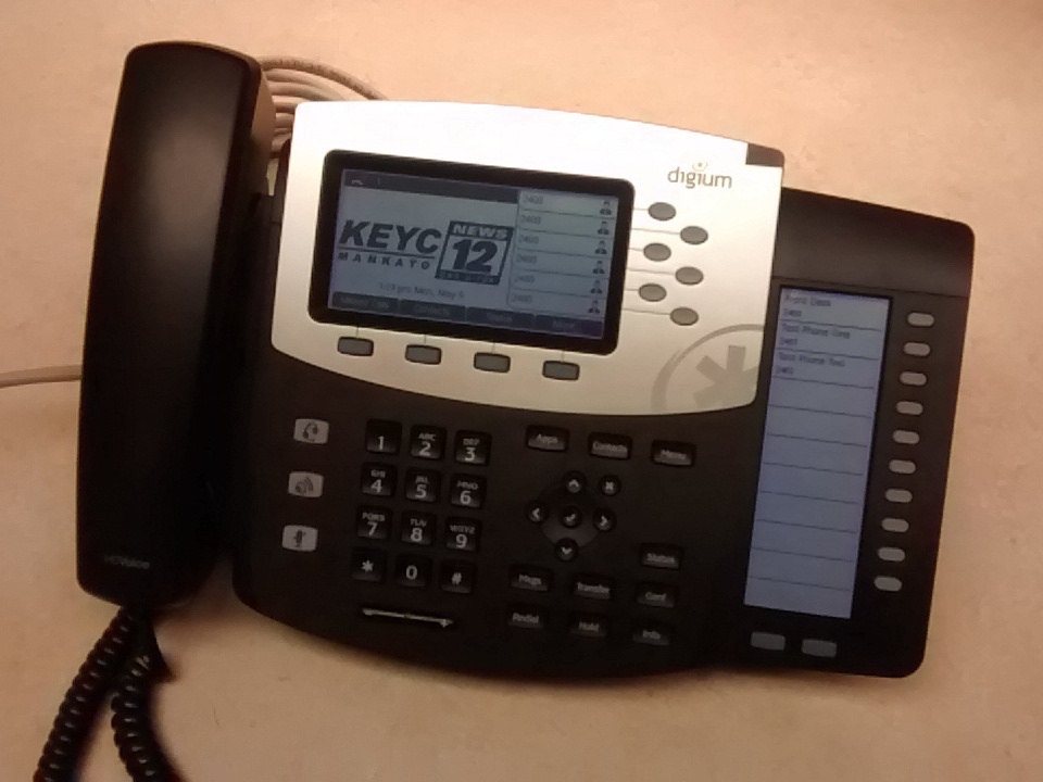 keyctech's tweet photo. IP phone system. Based on Asterisk, and customized to the hilt. Our “solve a math problem or we won’t complete your call” hack still gets rave reviews from callers on a daily basis. #keyctech12things https://t.co/FHfgLIck1m