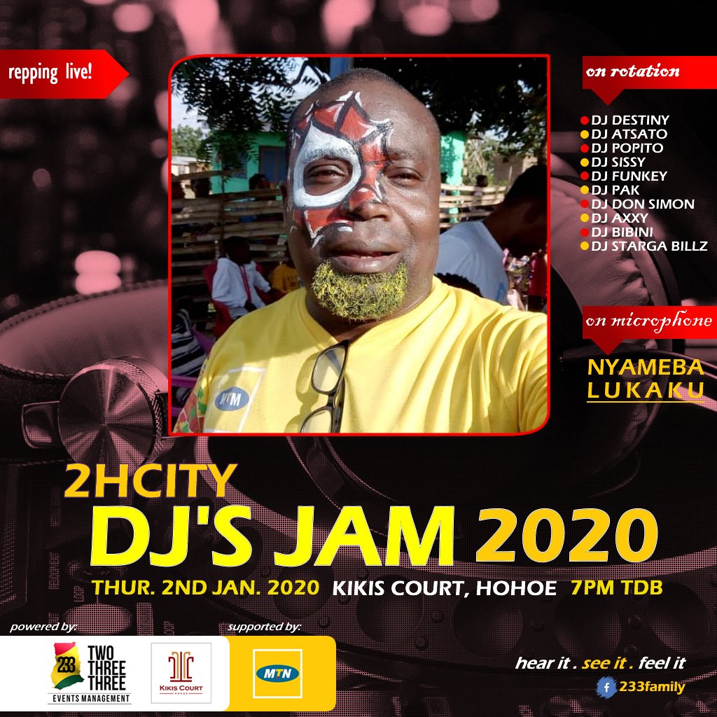 chrisdonkor's tweet photo. Join me on 2nd Jan. 2020 in Hohoe as we host the 3rd edition of the #2HCityDJsJam. https://t.co/H5qHkci8SK