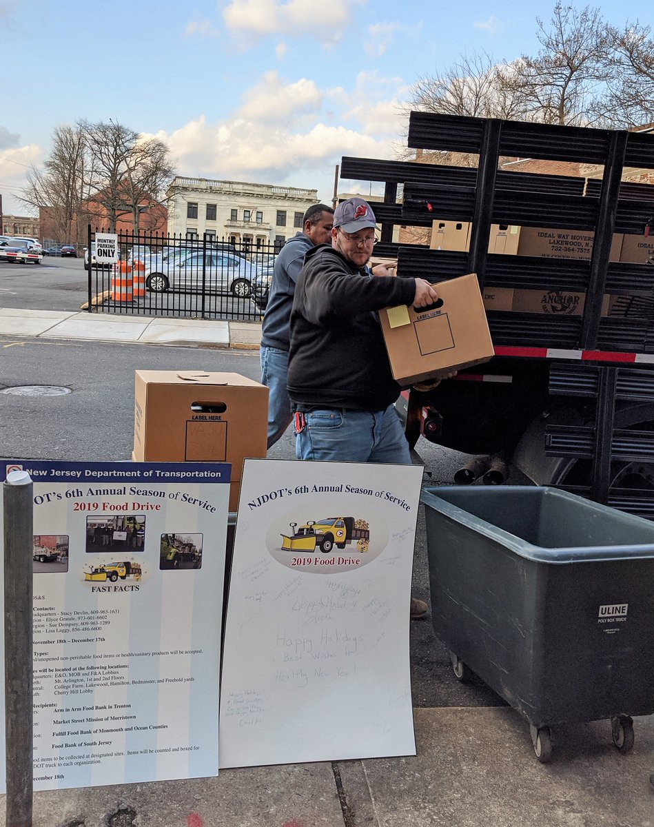 NewJerseyDOT's tweet photo. We celebrated our 6th Annual Season of Service Food Drive this year by dropping off over 1,400lbs (1,757 items) of donated food to Arm In Arm Food Bank in Trenton. Thanks to all of our generous employees who donated to this great cause. #NJDOT #NJDOTc2c #CommitmenttoCommunities https://t.co/xdc8GYPgCZ
