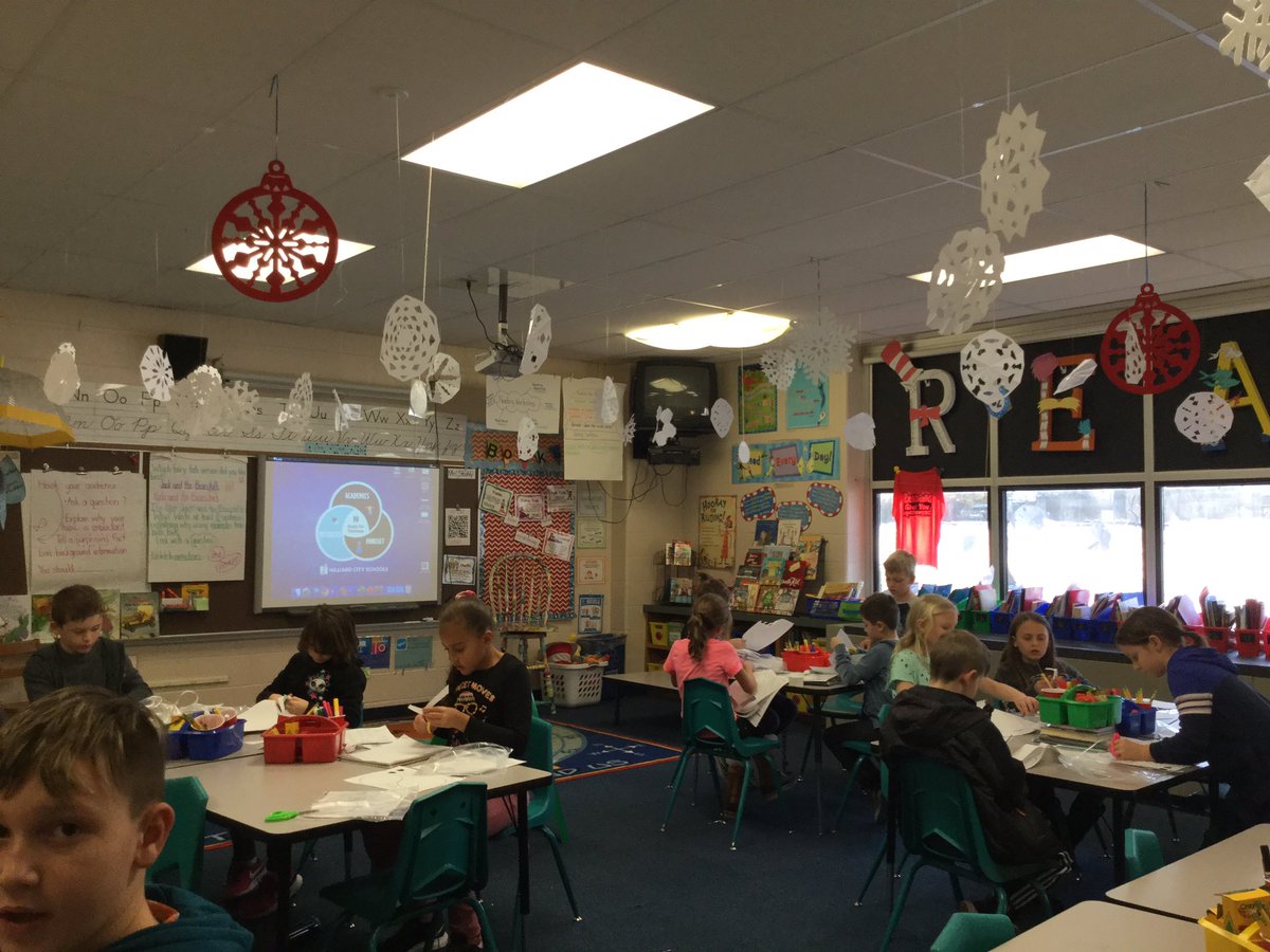 schmeahly's tweet photo. Thanks you room parents! Check out our awesome snowflakes to help us celebrate our winter party tomorrow! @RidgewoodES #winterwonderland https://t.co/UnTRNok5nk