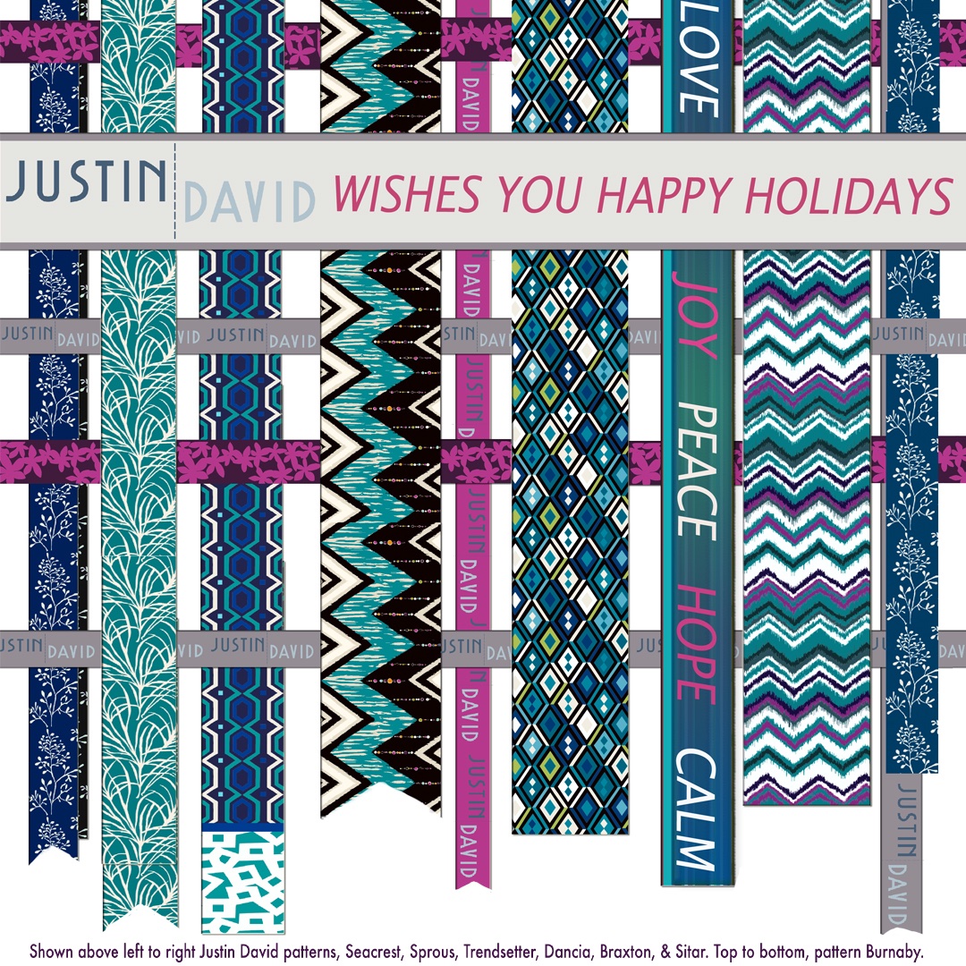 JustinDavidTex's tweet image. Justin David Textiles Wishes you a Joyous and Safe Holiday Season!
We look forward to working with you in 2020 and beyond.
#hospitalitydesign #customfabric #customtextiles #hospilitytextiles