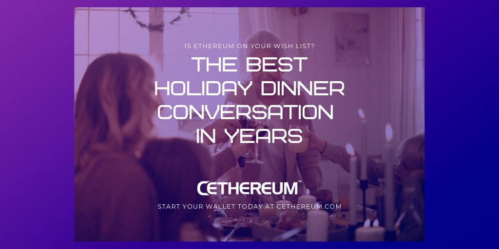 Cethereum_Store's tweet photo. Need some ideas for stuff to talk about with your family over the Holidays. Look no further... https://t.co/CGHs40bmn6 #crypto #cethereum https://t.co/naP6zLIc3u