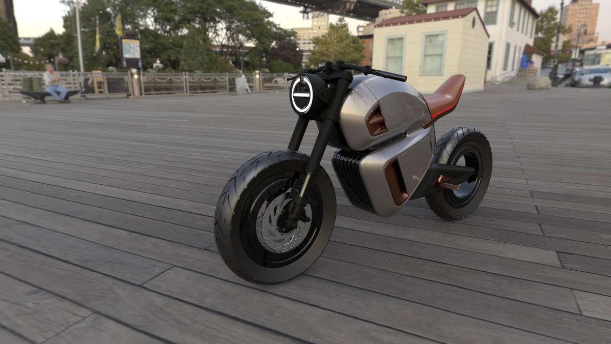 NAWA Racer is an electric cafe racer that uses ultracapacitors: bit.ly/2Q18lDz