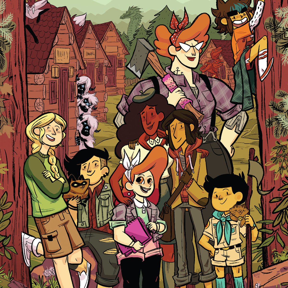 Sending extra love to our trans and nonbinary Lumberjanes today. You're amazing and we love you! 💖