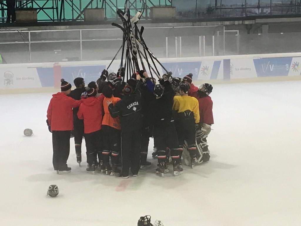 Team Canada practice and ready 🇨🇦 against Team USA 🇺🇲 tomorrow afternoon! <a href="/cp24/">CP24</a> <a href="/TSN_Sports/">TSN</a> <a href="/SportsCenter/">SportsCenter</a>  #GoCanadaGo #tsnhockey