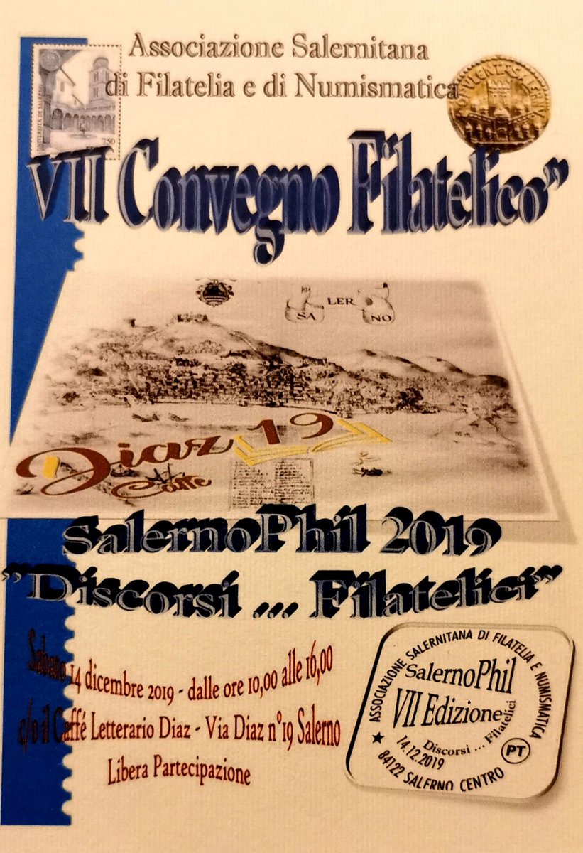 SerCastaldo's tweet photo. Bei momenti trascorsi nella splendida Salerno in occasione della VII edizione di SalernoPhil.
Alla prossima edizione!
#stamp #sello #timbre #briefmarken #filatelia #italy #philatelie #philately #francobollo #salernophil #salerno #caffediaz #evento #manifestazione #asfn #convegno https://t.co/5cage3RWAP
