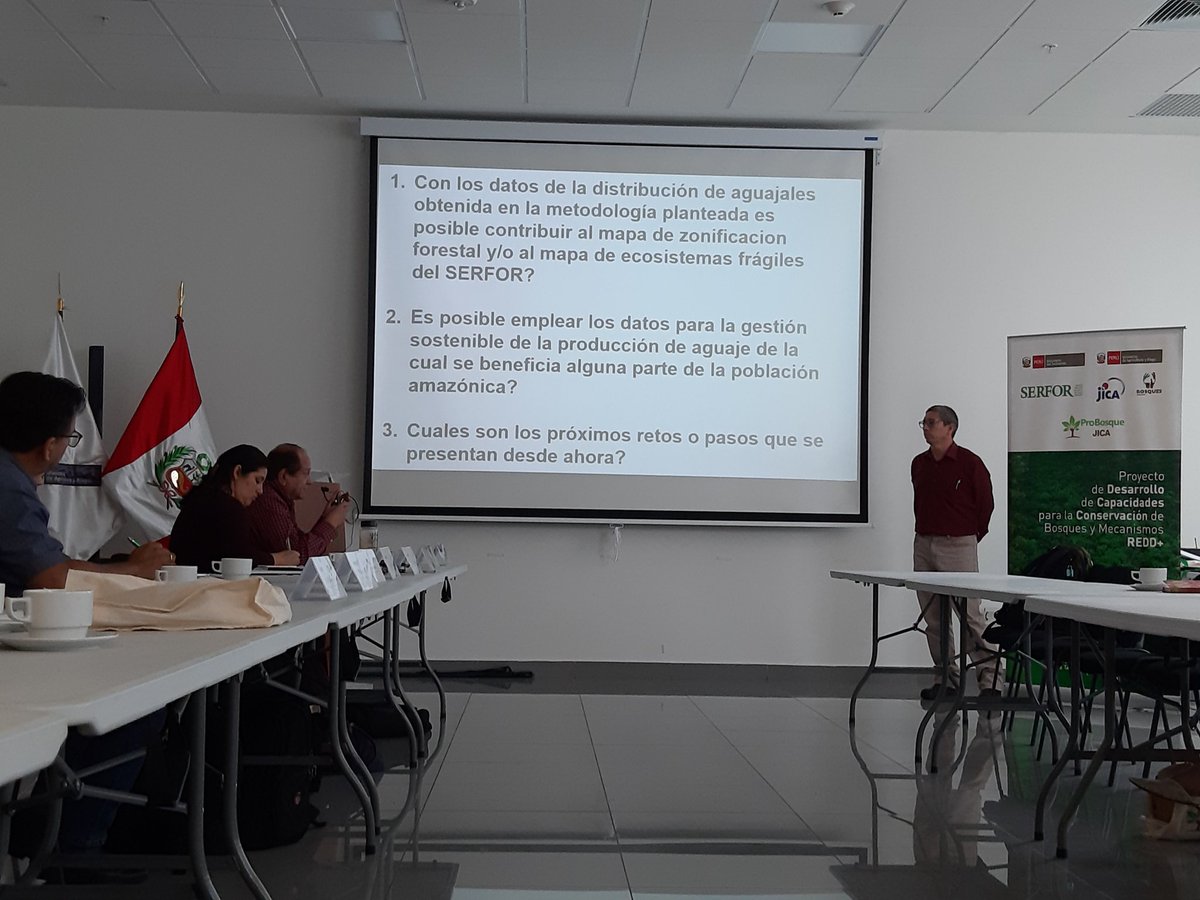 idersanmartin's tweet photo. Presentacion de la Metodología de mapeo de aguajales en las regiones se San Martín y Ucayali.
#idersam #JICA #japanspacesystems
#serfor https://t.co/RA7W4cp1qx