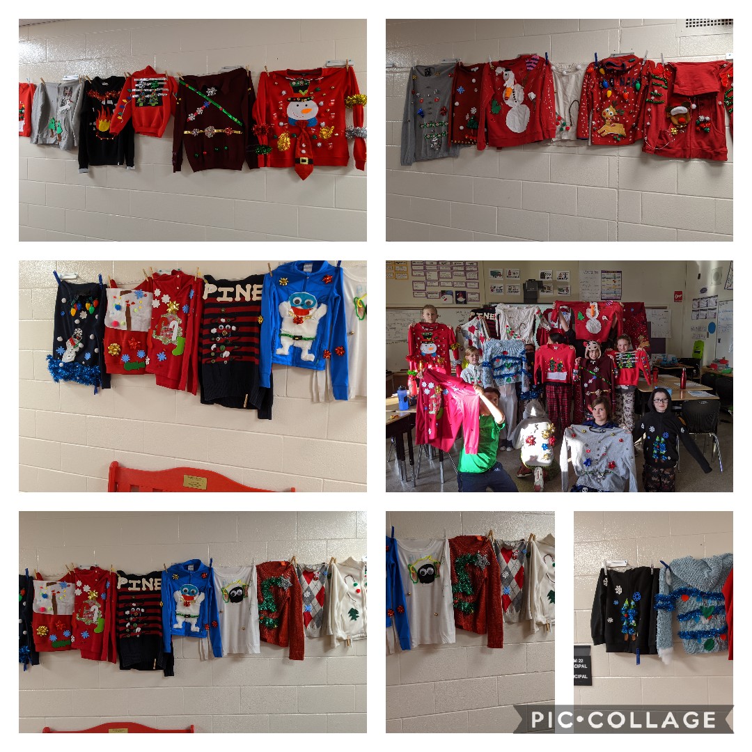 So proud of the grade 5 classes <a href="/BaysidePublic/">Bayside PS</a> , we auctioned off our ugly sweaters today and raised $570 for <a href="/teamtreesofficl/">TeamTreesOfficial</a>.