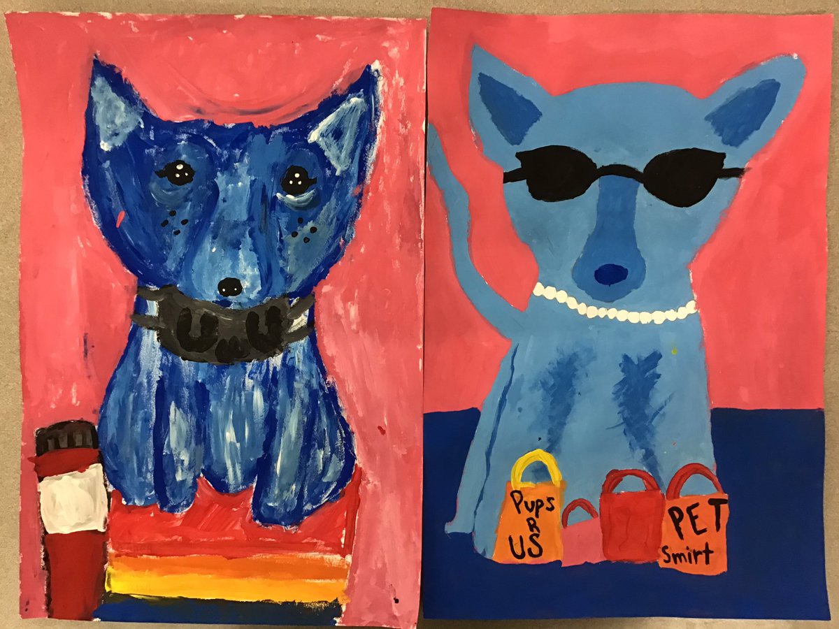 art_marshfield's tweet photo. 5th Grade #bluedoginspired https://t.co/1w3ZwiFoRa