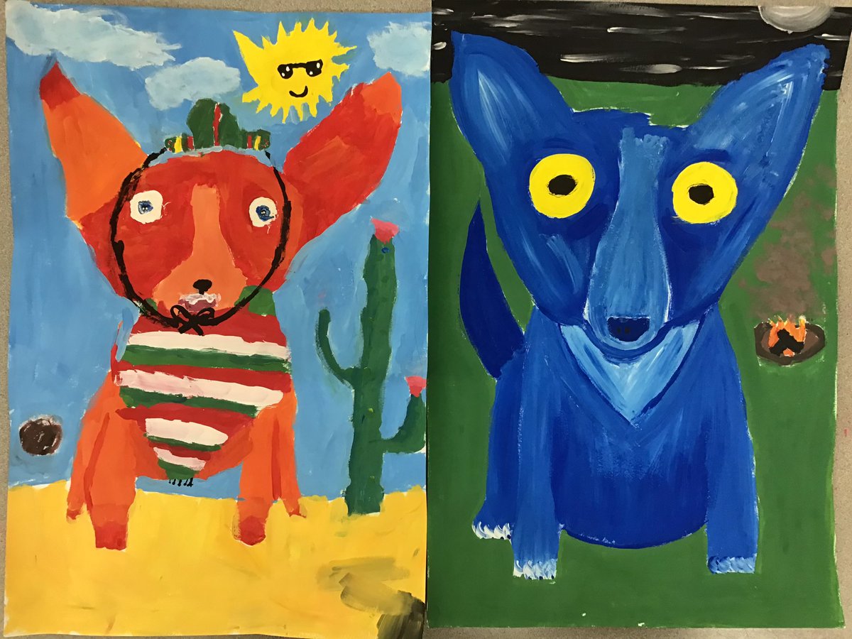 art_marshfield's tweet photo. 5th Grade #bluedoginspired https://t.co/TTYpHotBFt