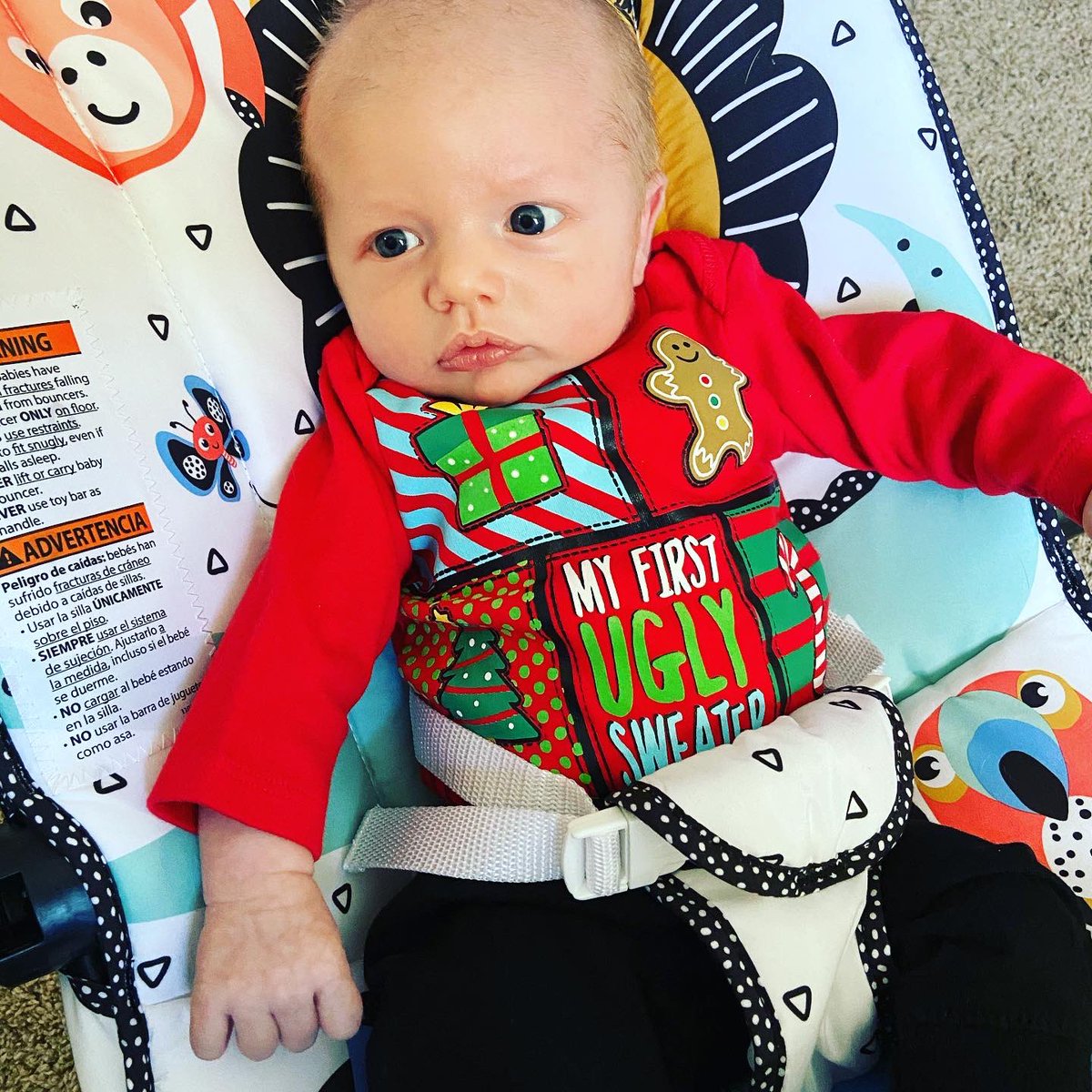 mrsmmhill's tweet photo. We didn’t get a picture with @CaseyHill31, but both of my guys participated in Ugly Sweater Day today! https://t.co/cXIjTlU7mN