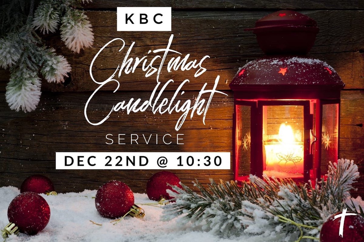 kiblerbc's tweet photo. This Sunday we will have our  Christmas Family Candlelight Service during our 10:30am Worship Service. Join us as we celebrate the arrival of our Savior, Jesus. We will have Life Groups as usual at 9:30. There will be no nursery or Children’s Church during the 10:30 service. https://t.co/y5sHuOzM8O