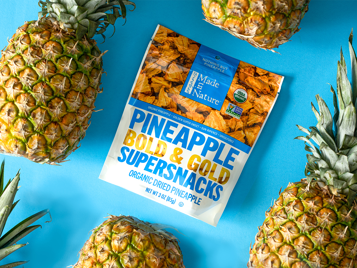 MadeInNature's tweet photo. Take a trip to the tropics this holiday season - no air travel required. Our organic Dried Pineapples will take your taste buds on a dream vacation faster than you can say, "Mmm. Pineapples." 

Get in on the good stuff here: https://t.co/A2ke0ko9bV. https://t.co/O7wmM5fDp3