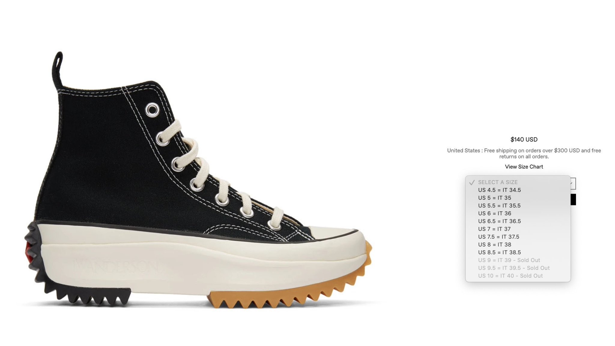 converse x jw anderson run star hike restock