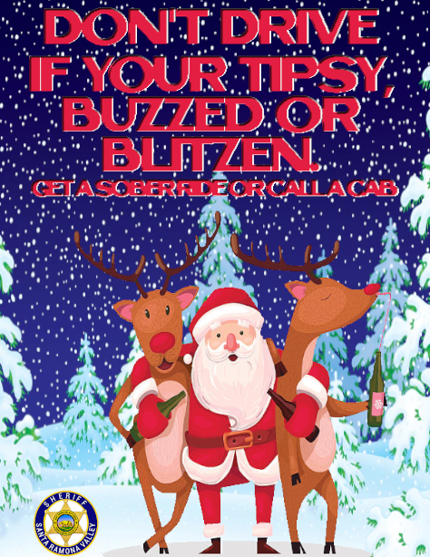 santa_pd's tweet photo. Its time of year when you are out and about at festivities. Remember don't drink and drive and stay alive this holiday Season.
SRSD https://t.co/rmySef3N9M
