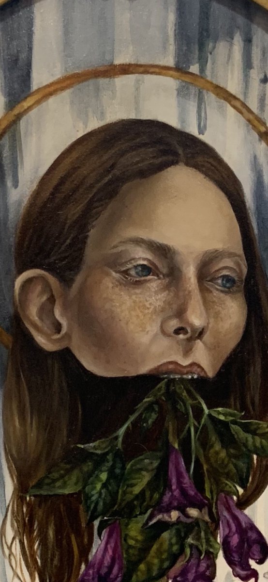 Up close with @Christina_maslar piece “Violet” which can be seen at crucibleartgallery.com 
.
.
Add this piece to your collection, or give a gift to a loved one!