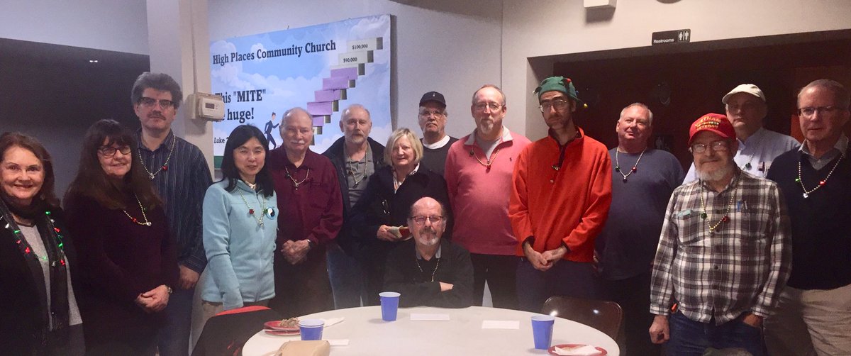 Some of our ORION Christmas crowd at High Places Community Church.  Next month, back to RSCC Golf Bldg!