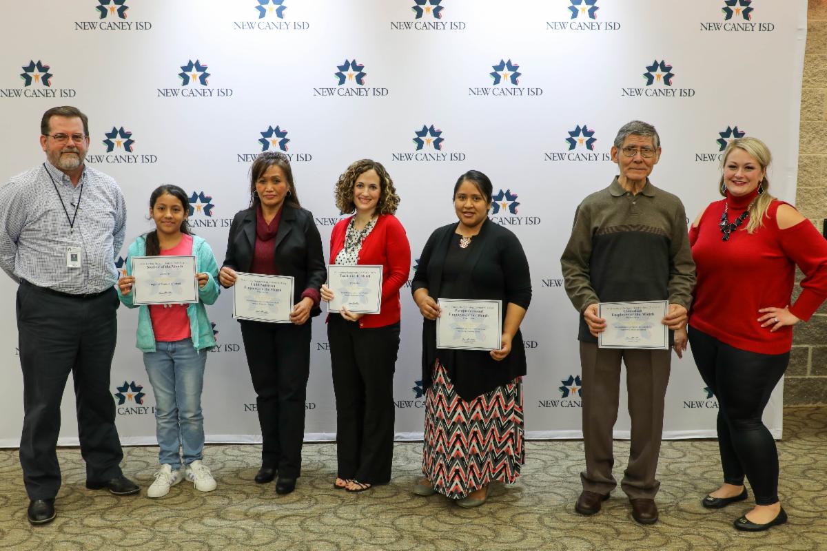 newcaneyisd's tweet photo. The New Caney ISD Board of Trustees recognized students and staff of Valley Ranch Elementary, Tavola Elementary, and Dogwood Elementary at the December meeting. Congratulations! #NCISD #VRE_Wranglers #TE_Timberwolves #DE_Ducks #NCISD https://t.co/fa3QFJp8Fg
