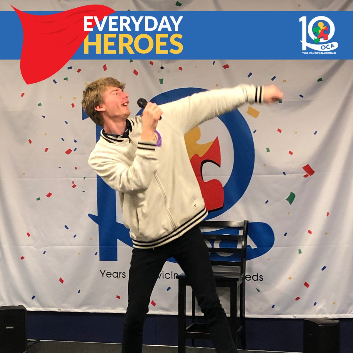 GoOCAorlando's tweet photo. Giles is an Everyday Hero! Once a shy &amp; anxious kid, Giles found his voice (&amp; his confidence) on the stage and the playing field. You can make a difference for young adults like Giles with your gift to OCA. Your gift will be matched! Learn more &amp; give at https://t.co/c5MO8aD2CS. https://t.co/PtSgLZVf2H