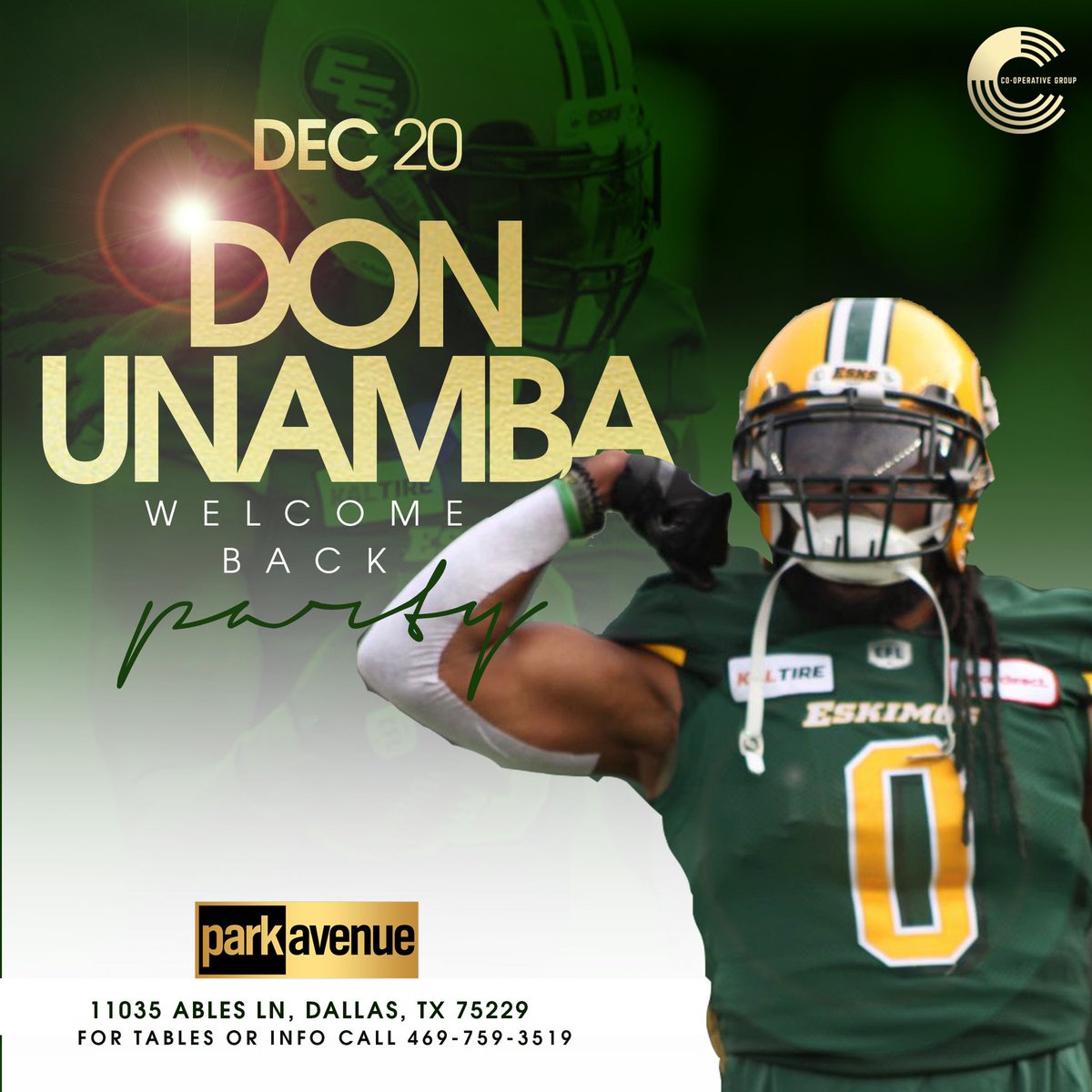 Don_Unamba1's tweet photo. Friday it’s Going down ‼️ I’m Back In The City! Come Out With Me And Show Love and Lets Go Up! I Missed y’all! ❤️🤘🏾🎄🔔
.
.
.
#parkavenue #parkavenuedallas #coOperativegroup #CoOp #CFL #WelcomeHomeParty #Lit #Dallas #DallasNightLife #Canada #Christmas https://t.co/S4fxzndtLB