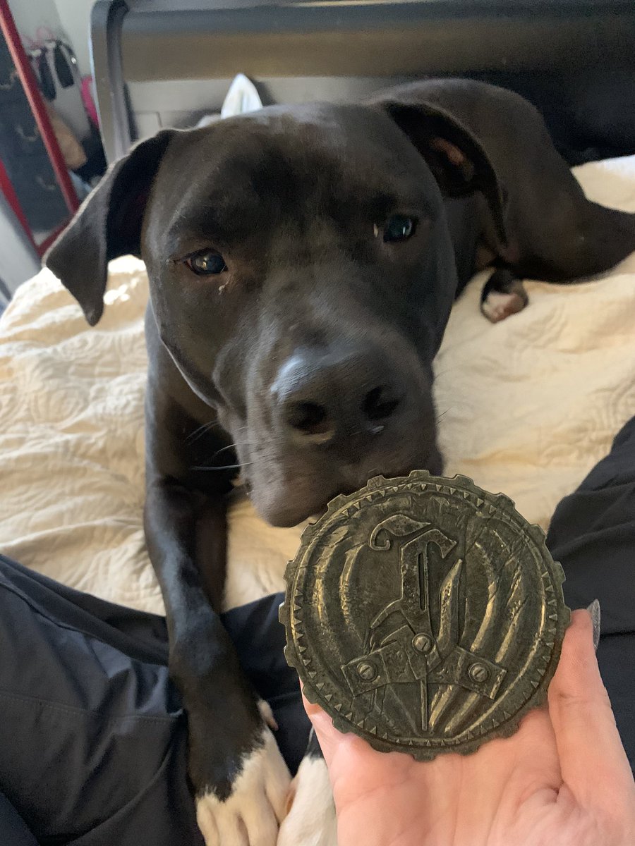 Goblinkatie's tweet photo. We had a little battle over my soul coin from @BeadleAndGrimm.
Iโm slightly concerned about how badly she wanted it.
#Stella #DnD #MahSoul https://t.co/ivNLcyv2KG