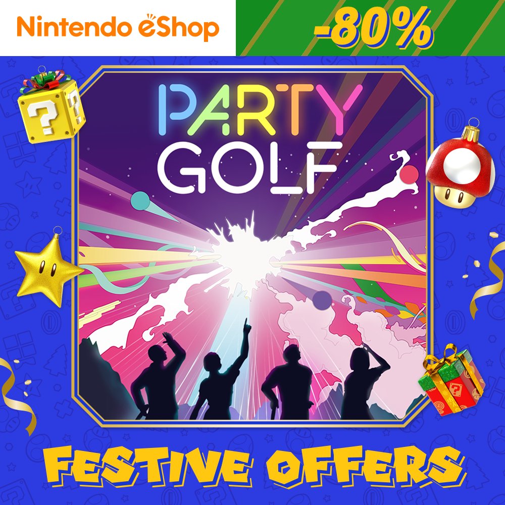 Looking for the perfect Christmas presents? Check out our newest game Squidgies Takeover on sale for 30% off over at the Nintendo eShop! And it doesn't stop there, with both Party Golf and Party Crashers a whopping 80% off too!

🎄Happy Holidays from the Giant Margarita team!🎄