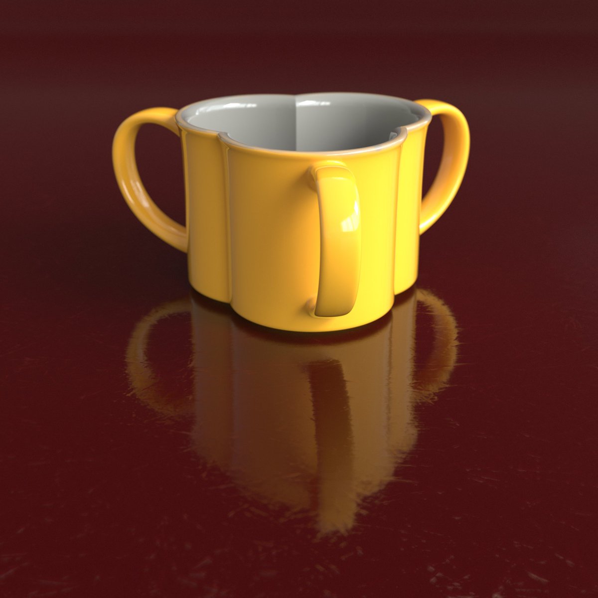 Suburbanartwork's tweet photo. Some coffee cups,  rendered with radeon prorender built with Moi3D  textured in Blender3D https://t.co/T6y0KInBtz