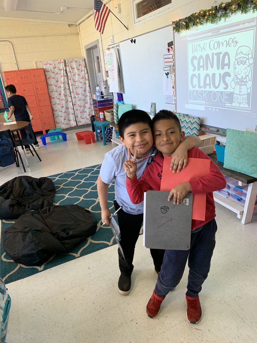 Students in Mrs. Ewing’s class were hard at work solving math problems today.  Students had to answer the problems correctly to earn pieces to build their Santa!  What a great way to make learning fun!