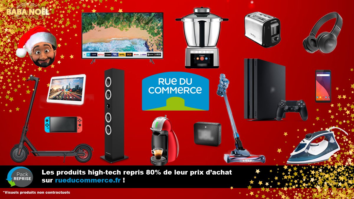TBT9_W9's tweet photo. Ce soir durant l'émission #BabaNoel on peut débarquer chez vous à n'importe quel moment pour vous offrir des cadeaux grâce à nos amis @rueducommerce 🎅🎉 Découvrez leur Pack reprise de ouf, un service unique offert à l'achat #RueDuCommerce ➡️  https://t.co/PEEKN5SfP7 https://t.co/goO0RcGl5g