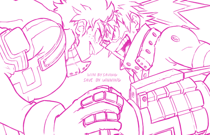 UPDATE!!! I'll post the final after I've decided to color or screen tone it :D #bkdk #bnha #BokuNoHeroAcademia  #myheroacademia #fanart #art #Bakugo #Deku 