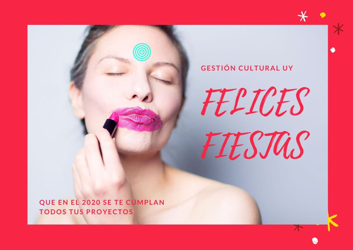 Que en el 2020 se te cumplan todos tus proyectos. Son nuestros deseos para la toda la comunidad Gestión Cultural UY🌪