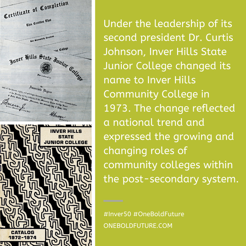 InverHillsCC's tweet photo. Today is our last #TBT. We hope you've enjoyed them. There will be more 50th Anniversary celebrations to come in the new year. Check out our 50th Anniversary website to stay in-the-know: https://t.co/vcewUna7tC
#Inver50 #Inver50 #OneBoldFuture https://t.co/pKJ1WBIbXh