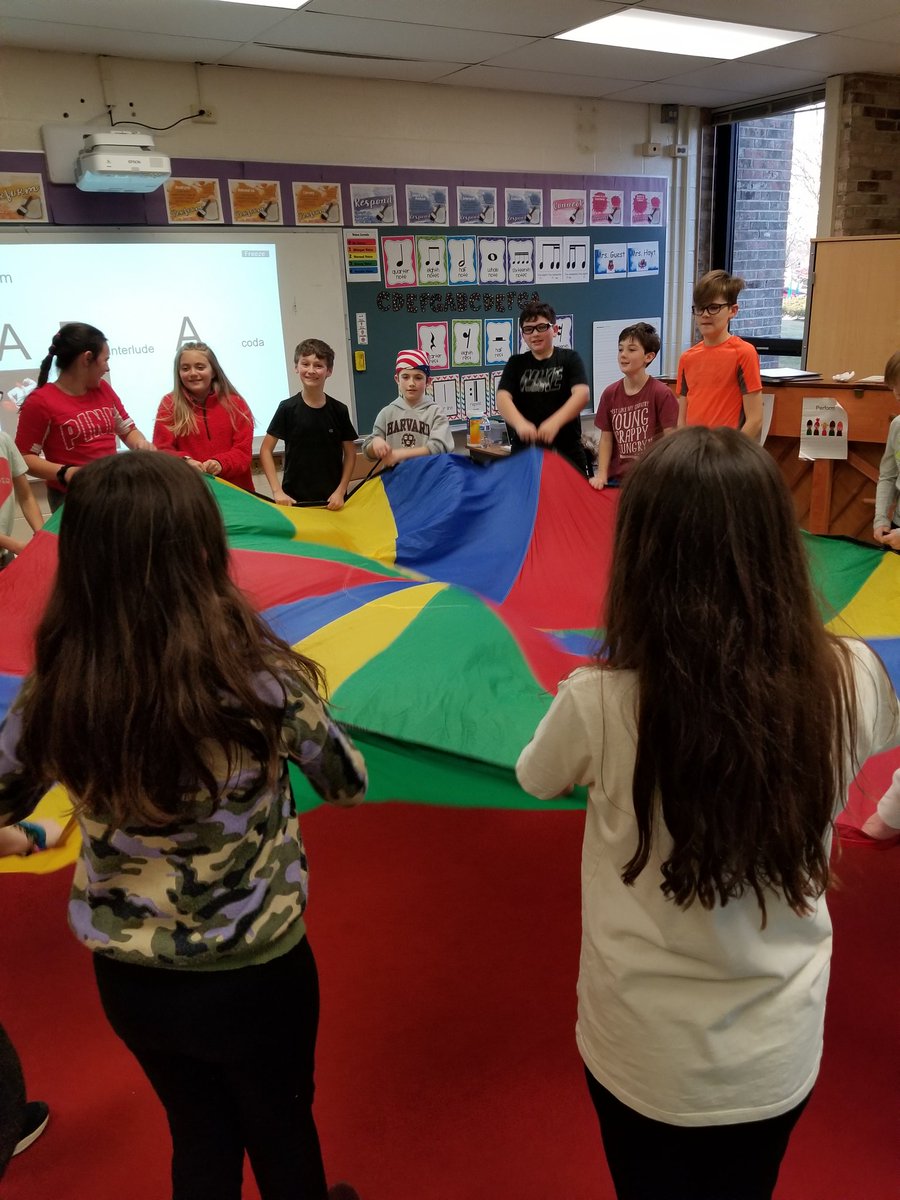 Great fun and learned about musical form with the parachute and the Trepak dance from The Nutcracker!  #21learns <a href="/ccsd21riley/">Riley School</a>