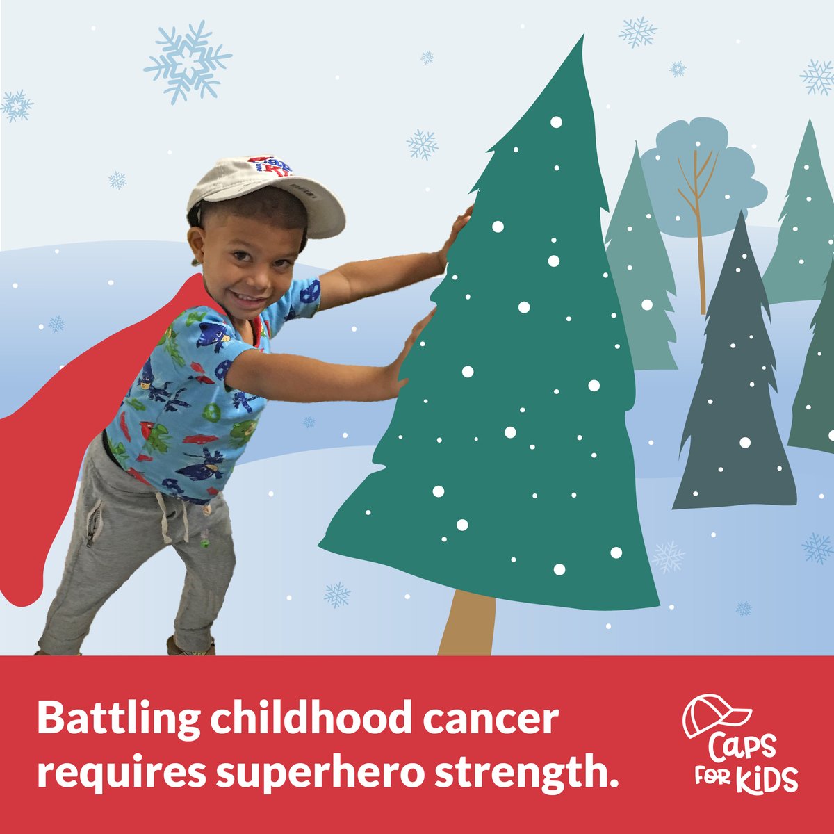 deepfriedads's tweet image. As a corporate partner of @CapsForKids we ask you to consider donating to their holiday fundraising campaign (being matched this month, $ for $)! Let's help create smiles for brave children battling cancer across the country: capsforkids.kindful.com