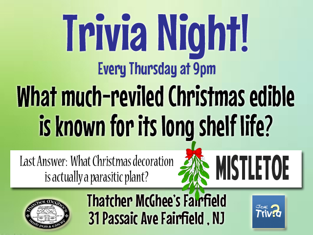ThatchFairfield's tweet photo. It's Trivia Night!!!! Join us fr another exciting evening of drinking &amp; useless information! https://t.co/13HPCXdIQF