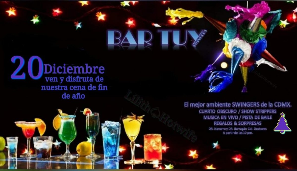 bar_tuy's tweet photo. 💢💢NO TE PUEDES PERDER @BAR_TUY TE INVITA A QUE TE LA PASES DE LO MEJOR EN NUESTRA CENA DE FIN DE AÑO MUCHAS SORPRESAS TE ESPERAN💢💢 https://t.co/hIYjk5NWbw