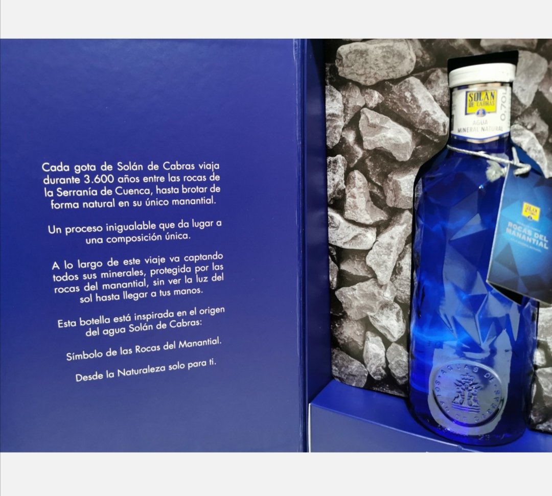 Cada gota de @Solan_de_Cabras viaja durante 3.600 años entre las rocas de  la #serraniadecuenca hasta brotar de forma natural en su único manantial  #símbolo #naturaleza #cuenca #Distribuidor #bares #tiendas