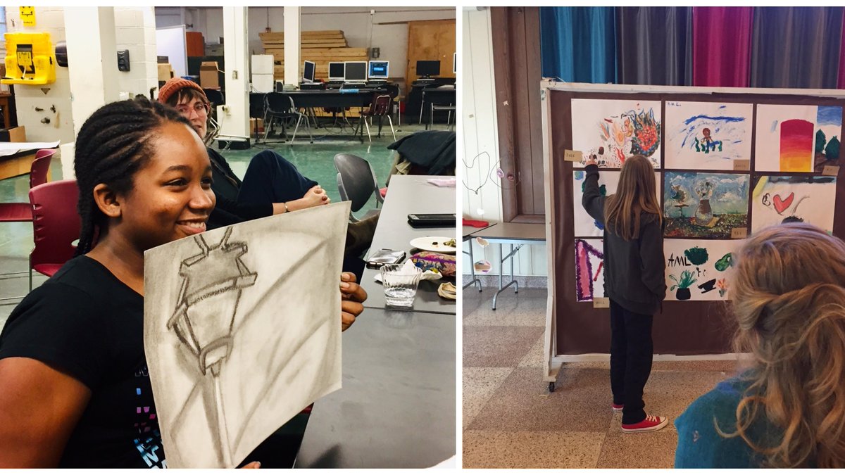 Binford Middle School from <a href="/RPS_Schools/">Richmond Public Schools</a>  and Charterhouse School are examples of the diversity of young people we serve in our Community Programs, but the sincerity of their storytelling and process is mutually powerful.