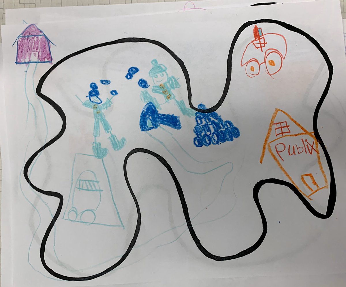 MsRosie_library's tweet photo. We read Blizzard by Rocco and used the map as inspiration to remember community helpers to add to the @ozobot path. 😍😍😍😍😍
#kindergarten #bendigsbunch #standardsbasedlibrary #fun #robotics @colleenbendig https://t.co/O0bSDfst8i